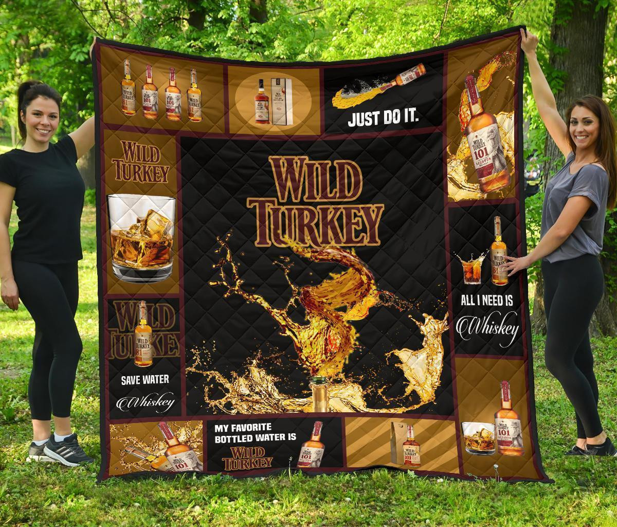 Wild Turkey Blanket All I Need Is Whisky Gift Idea 3D Blanket 77 Wild Turkey Blanket All I Need Is Whisky Gift Idea 3D Blanket 77