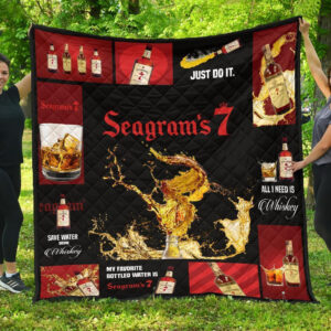 Seagram’S 7 Blanket All I Need Is Whiskey Gift Idea 3D Blanket 78