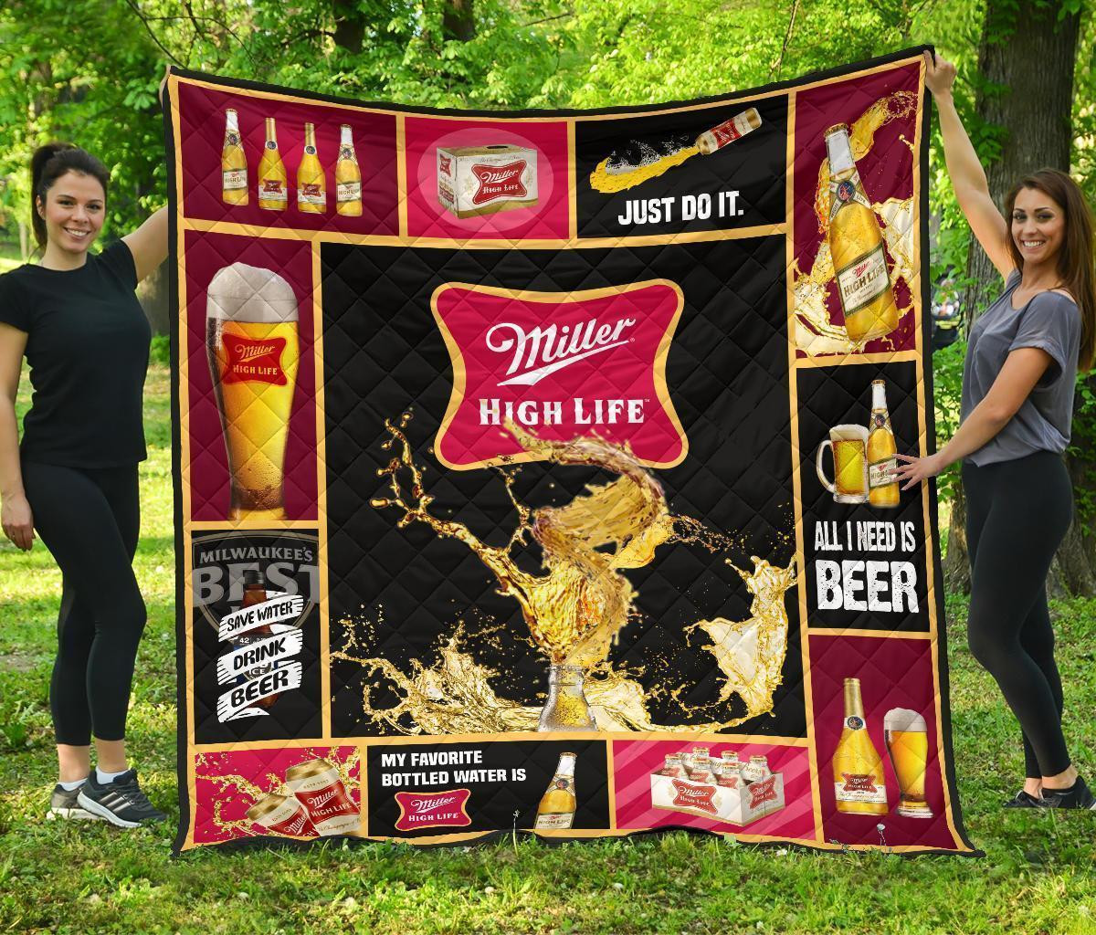Miller High Life Blanket All I Need Is Beer Gift Idea 3D Blanket 87 Miller High Life Blanket All I Need Is Beer Gift Idea 3D Blanket 87