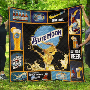 Blue Moon Blanket Funny For Beer Lover 3D Blanket 100