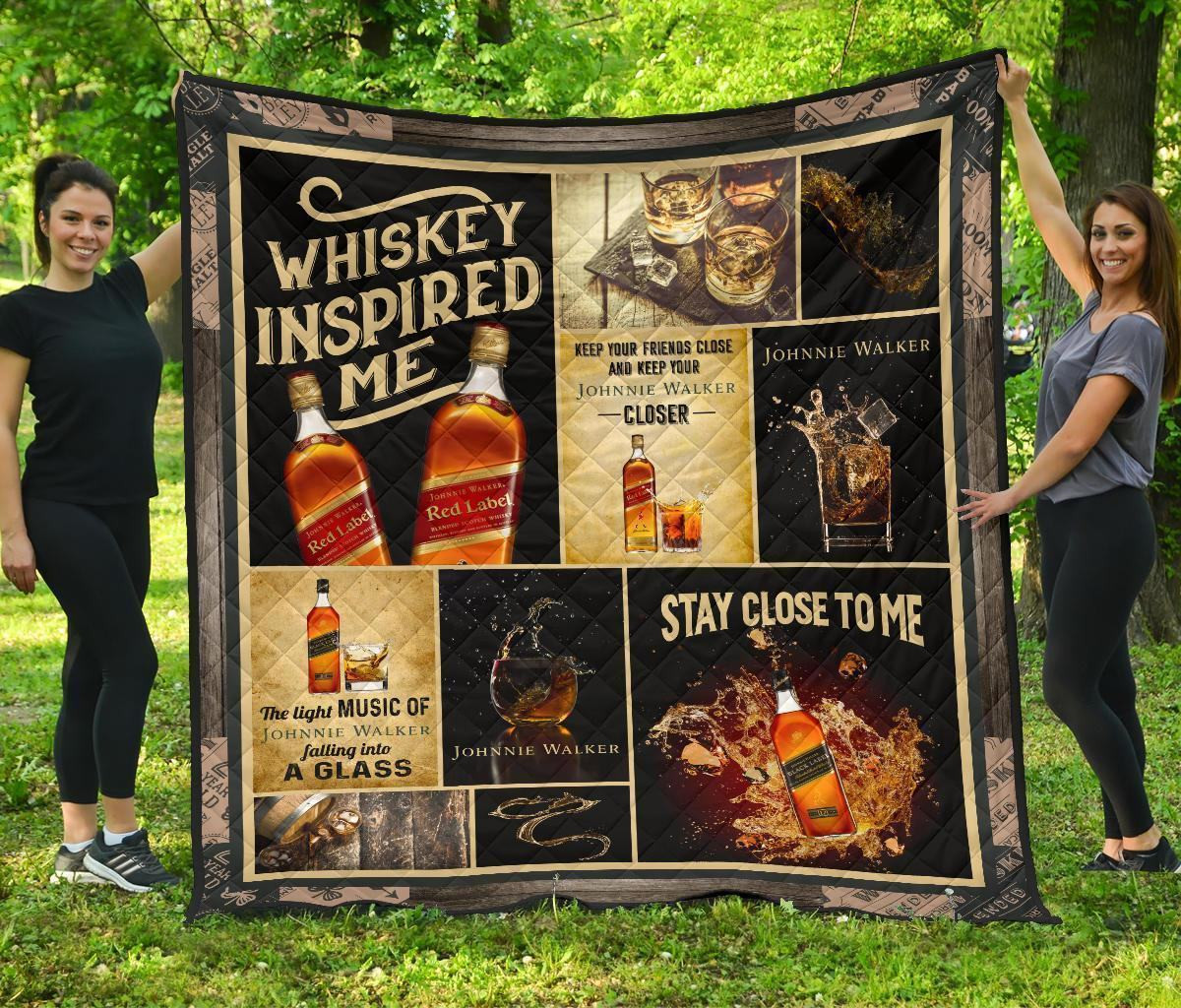 Johnnie Walker Blanket Whiskey Inspired Me Funny Gift 3D Blanket 107 Johnnie Walker Blanket Whiskey Inspired Me Funny Gift 3D Blanket 107