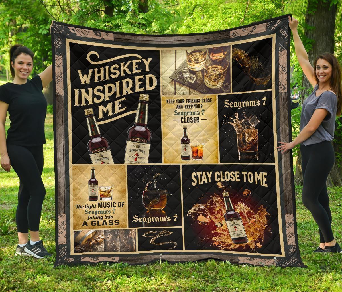Seagram’S Seven Crown Blanket Whiskey Inspired Me 3D Blanket 108 Seagram’S Seven Crown Blanket Whiskey Inspired Me 3D Blanket 108