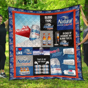 Natural Light Blanket Funny Gift For Beer Lover 3D Blanket 125