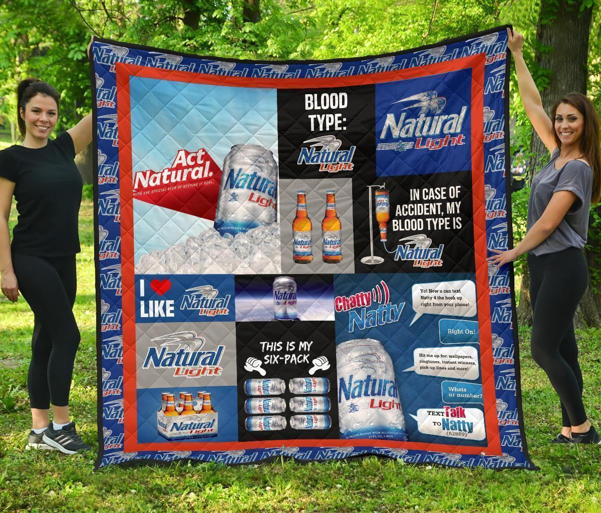 Natural Light Blanket Funny Gift For Beer Lover 3D Blanket 125 Natural Light Blanket Funny Gift For Beer Lover 3D Blanket 125