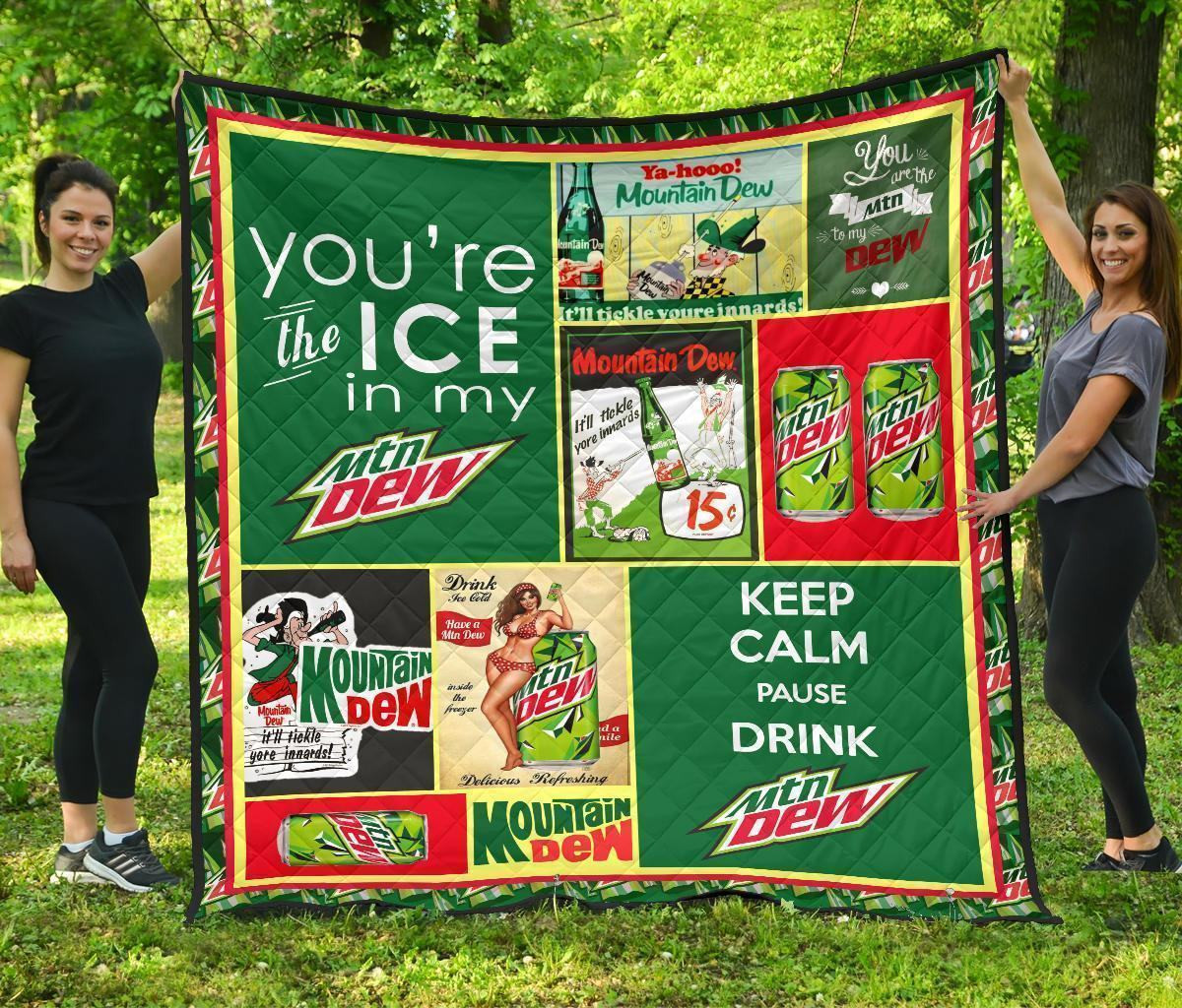 Mountain Dew Blanket For Soft Drink Lover 3D Blanket 135 Mountain Dew Blanket For Soft Drink Lover 3D Blanket 135