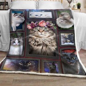 Rosie Flowers Cat Blanket