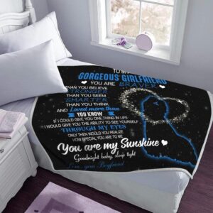 Gift For Girlfriend Message For Girlfriend Blanket