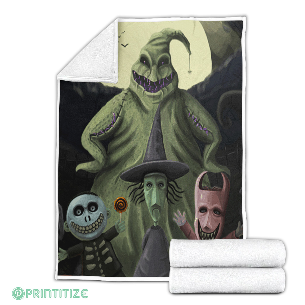 Oogie Boogie And Lock Shock And Barrel Premium Blanket Oogie Boogie And Lock Shock And Barrel Premium Blanket