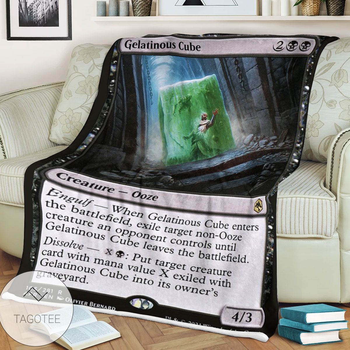 Afr 105 Gelatinous Cube Magic The Gathering Mtg Blanket Afr 105 Gelatinous Cube Magic The Gathering Mtg Blanket