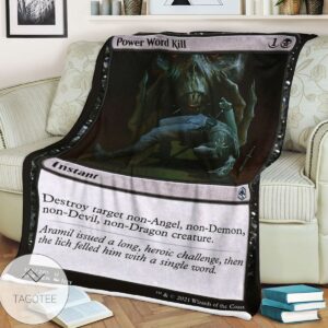 Afr 114 Power Word Kill Magic The Gathering Mtg Blanket