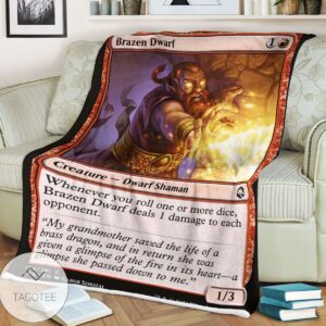 Afr 134 Brazen Dwarf Magic The Gathering Mtg Blanket