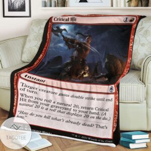 Afr 137 Critical Hit Magic The Gathering Mtg Blanket