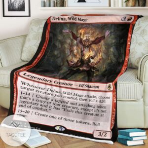 Afr 138 Delina Wild Mage Magic The Gathering Mtg Blanket