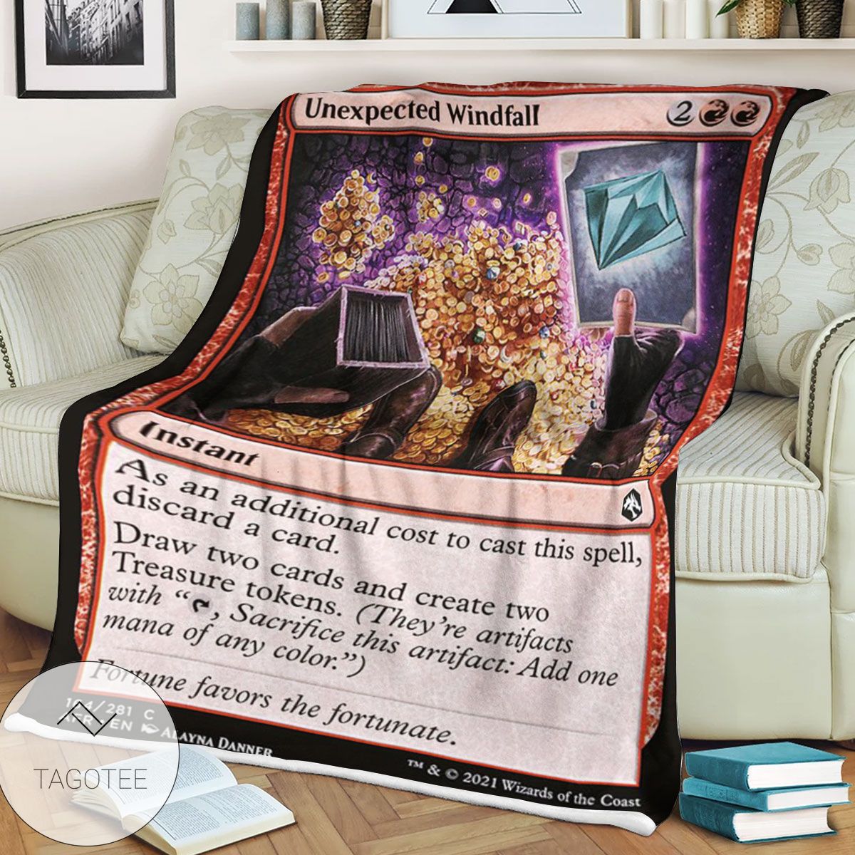 Afr 164 Unexpected Windfall Magic The Gathering Mtg Blanket Afr 164 Unexpected Windfall Magic The Gathering Mtg Blanket