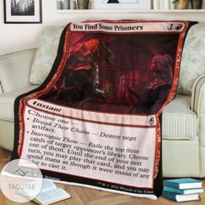 Afr 169 You Find Some Prisoners Magic The Gathering Mtg Blanket