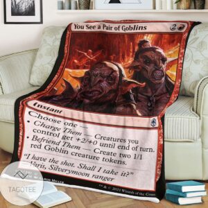 Afr 170 You See A Pair Of Goblins Magic The Gathering Mtg Blanket