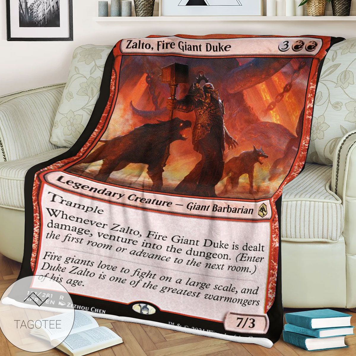 Afr 171 Zalto Fire Giant Duke Magic The Gathering Mtg Blanket Afr 171 Zalto Fire Giant Duke Magic The Gathering Mtg Blanket