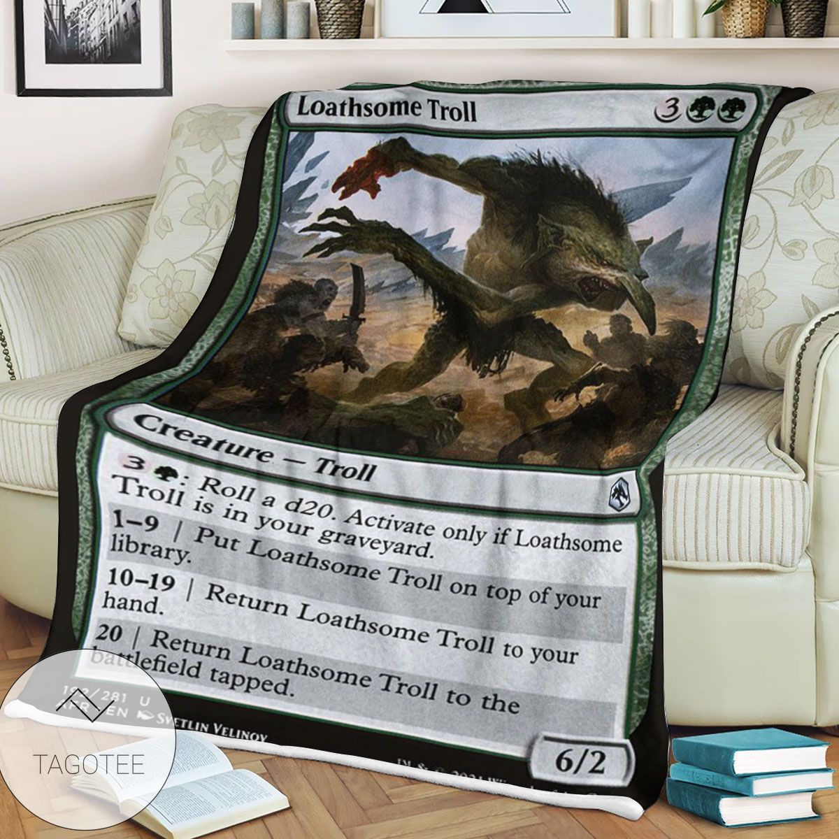 Afr 192 Loathsome Troll Magic The Gathering Mtg Blanket Afr 192 Loathsome Troll Magic The Gathering Mtg Blanket