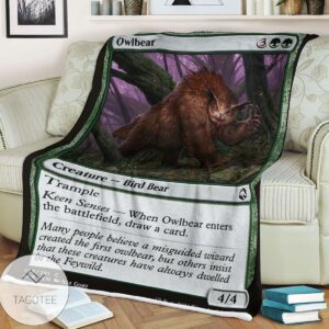 Afr 198 Owlbear Magic The Gathering Mtg Blanket
