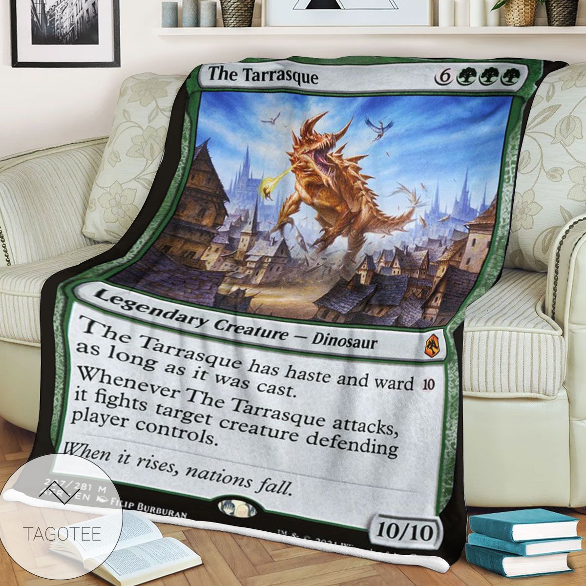 Afr 207 The Tarrasque Magic The Gathering Mtg Blanket Afr 207 The Tarrasque Magic The Gathering Mtg Blanket