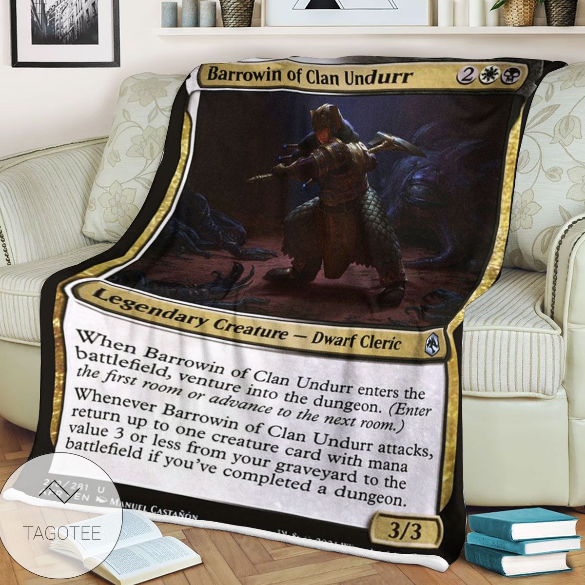 Afr 218 Barrowin Of Clan Undurr Magic The Gathering Mtg Blanket Afr 218 Barrowin Of Clan Undurr Magic The Gathering Mtg Blanket