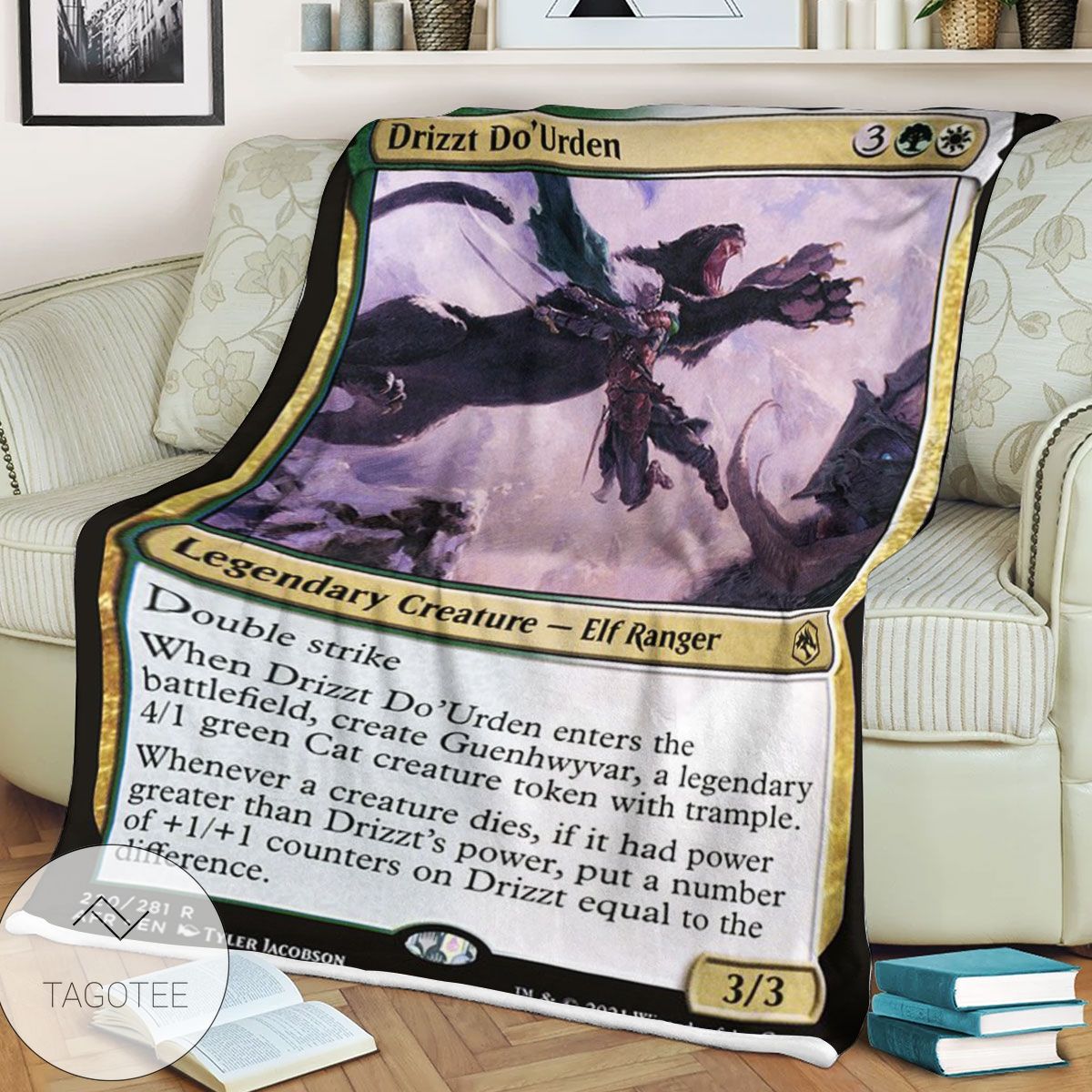 Afr 220 Drizzt Do Urden Magic The Gathering Mtg Blanket Afr 220 Drizzt Do Urden Magic The Gathering Mtg Blanket
