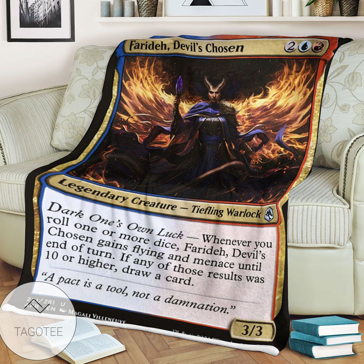 Afr 221 Farideh Devil S Chosen Magic The Gathering Mtg Blanket Afr 221 Farideh Devil S Chosen Magic The Gathering Mtg Blanket
