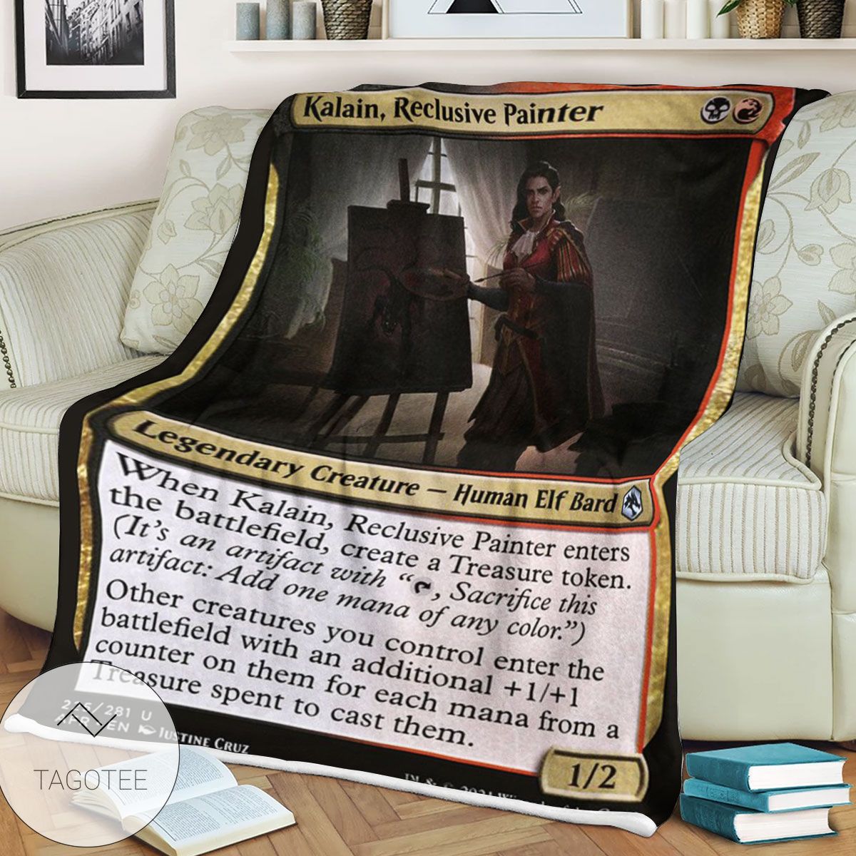 Afr 225 Kalain Reclusive Painter Magic The Gathering Mtg Blanket Afr 225 Kalain Reclusive Painter Magic The Gathering Mtg Blanket