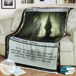 Afr 280 Forest Magic The Gathering Mtg Blanket