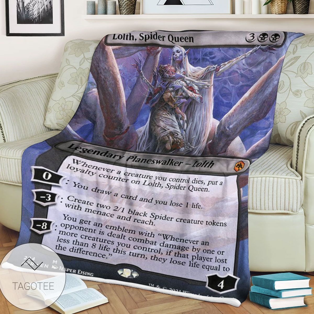 Afr 284 Lolth Spider Queen Magic The Gathering Mtg Blanket Afr 284 Lolth Spider Queen Magic The Gathering Mtg Blanket