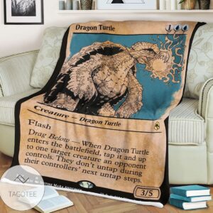 Afr 307 Dragon Turtle Magic The Gathering Mtg Blanket