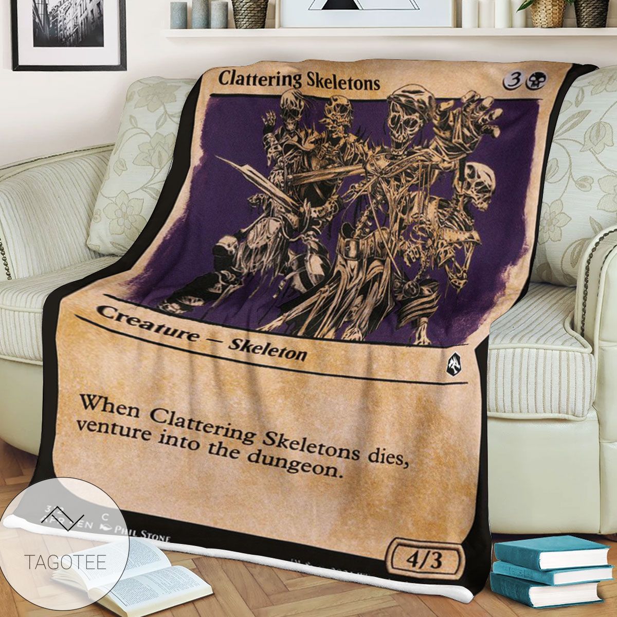 Afr 312 Clattering Skeletons Magic The Gathering Mtg Blanket Afr 312 Clattering Skeletons Magic The Gathering Mtg Blanket
