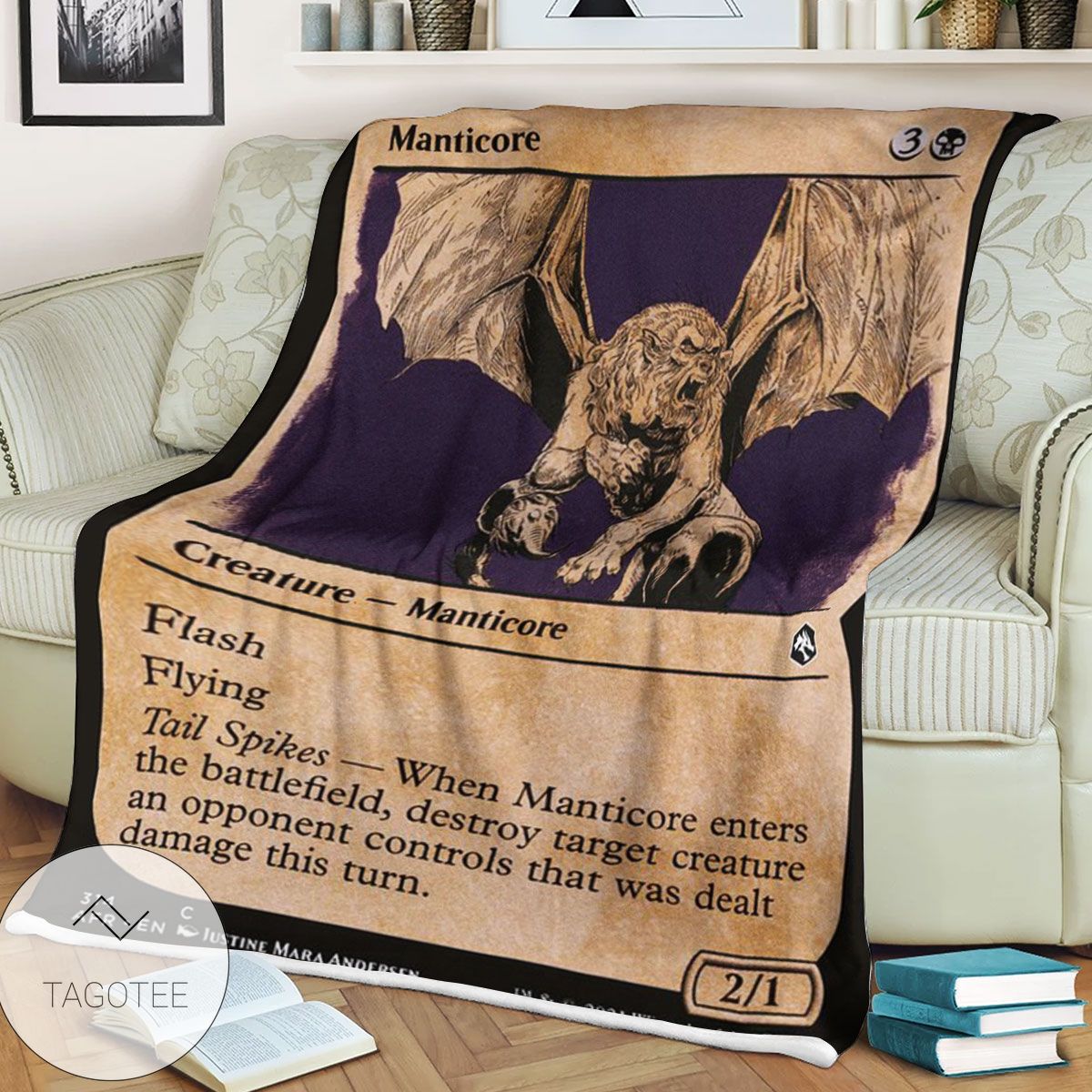 Afr 314 Manticore Magic The Gathering Mtg Blanket Afr 314 Manticore Magic The Gathering Mtg Blanket