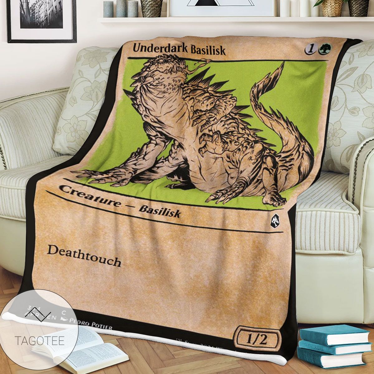 Afr 334 Underdark Basilisk Magic The Gathering Mtg Blanket Afr 334 Underdark Basilisk Magic The Gathering Mtg Blanket