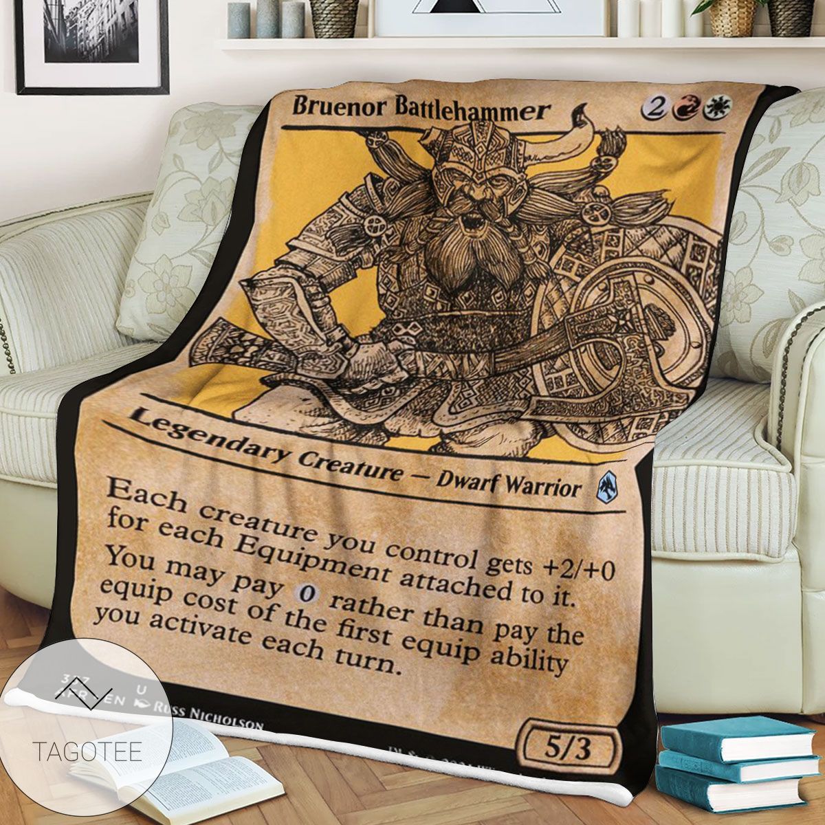 Afr 337 Bruenor Battlehammer Magic The Gathering Mtg Blanket Afr 337 Bruenor Battlehammer Magic The Gathering Mtg Blanket