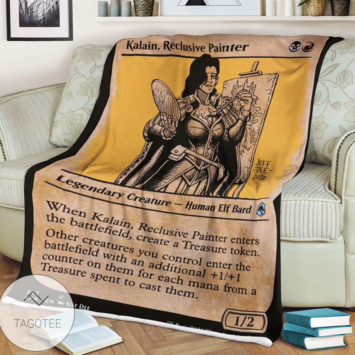 Afr 342 Kalain Reclusive Painter Magic The Gathering Mtg Blanket Afr 342 Kalain Reclusive Painter Magic The Gathering Mtg Blanket