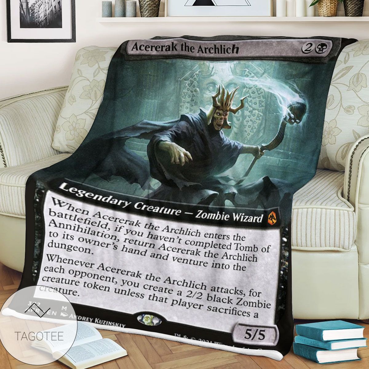 Afr 372 Acererak The Archlich Magic The Gathering Mtg Blanket Afr 372 Acererak The Archlich Magic The Gathering Mtg Blanket