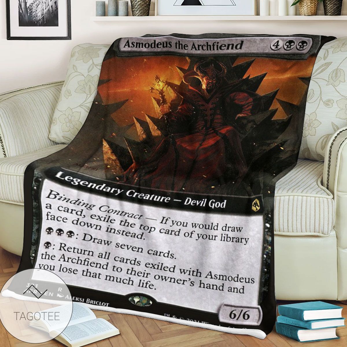 Afr 373 Asmodeus The Archfiend Magic The Gathering Mtg Blanket Afr 373 Asmodeus The Archfiend Magic The Gathering Mtg Blanket