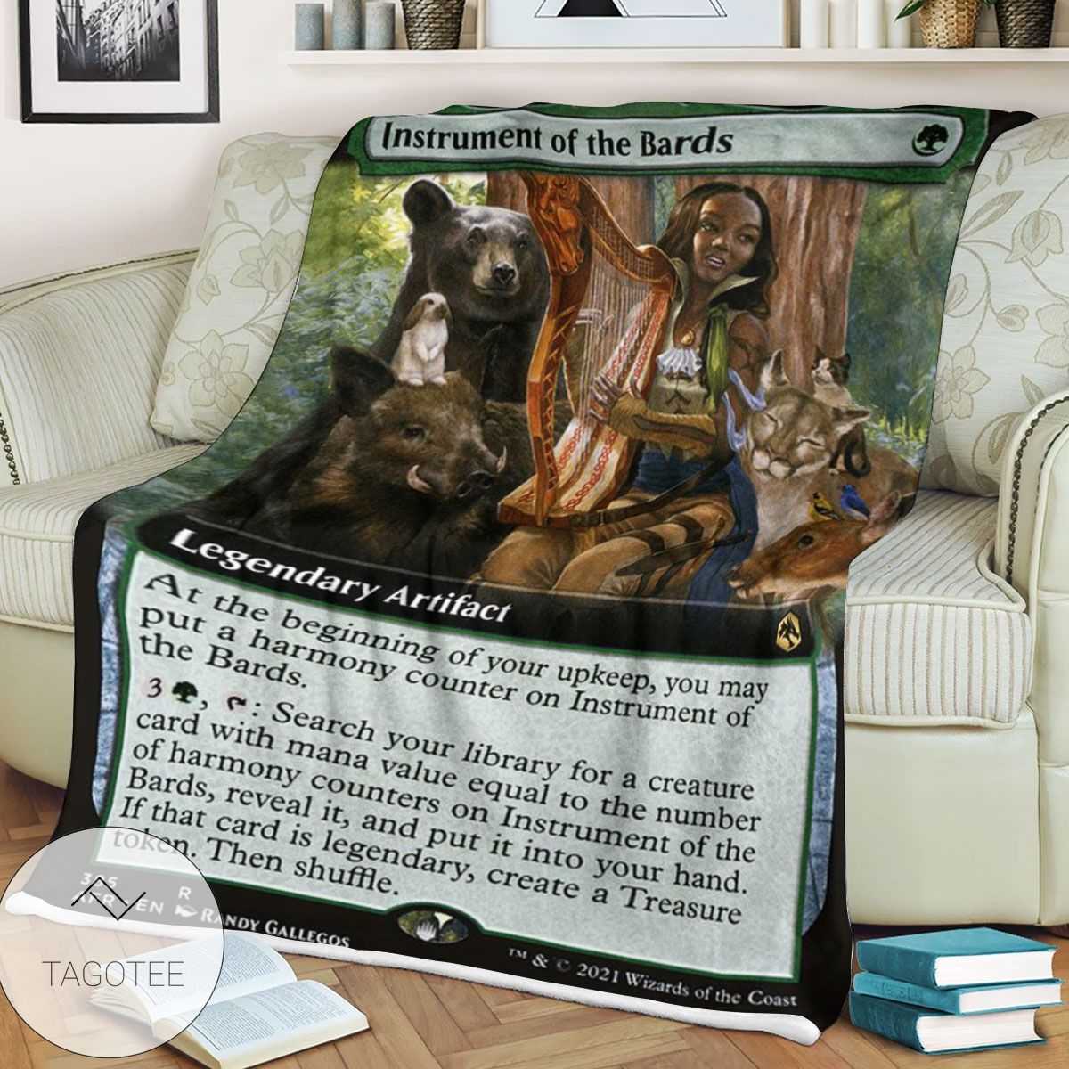 Afr 385 Instrument Of The Bards Magic The Gathering Mtg Blanket Afr 385 Instrument Of The Bards Magic The Gathering Mtg Blanket