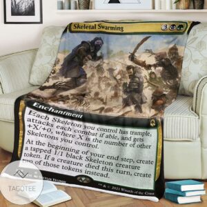 Afr 389 Skeletal Swarming Magic The Gathering Mtg Blanket