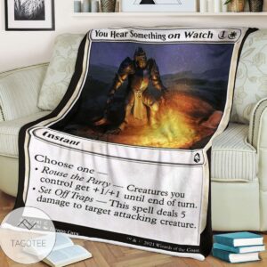 Afr 42 You Hear Something On Watch Magic The Gathering Mtg Blanket