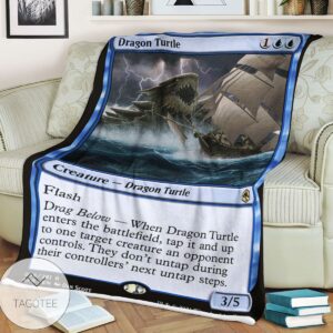 Afr 56 Dragon Turtle Magic The Gathering Mtg Blanket