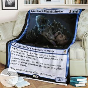 Afr 60 Grazilaxx Illithid Scholar Magic The Gathering Mtg Blanket