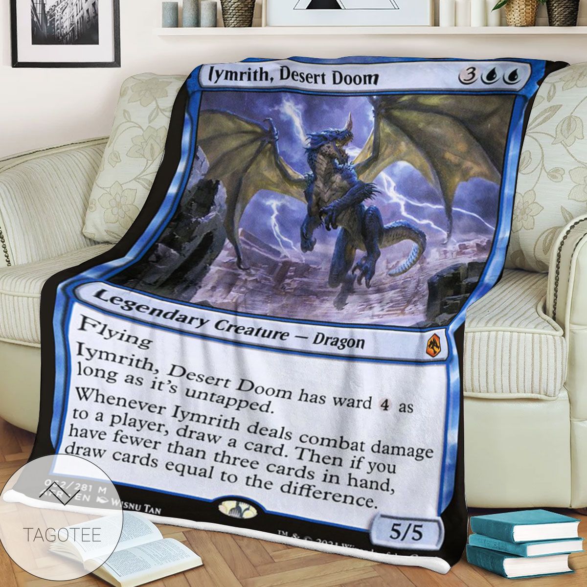 Afr 62 Iymrith Desert Doom Magic The Gathering Mtg Blanket Afr 62 Iymrith Desert Doom Magic The Gathering Mtg Blanket