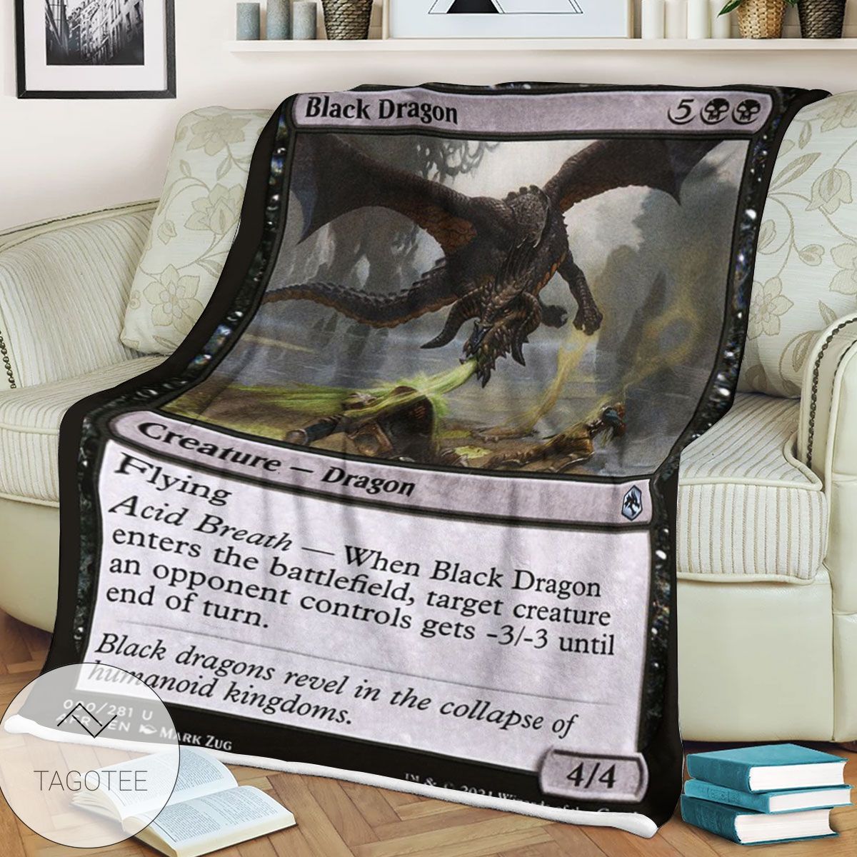 Afr 90 Black Dragon Magic The Gathering Mtg Blanket Afr 90 Black Dragon Magic The Gathering Mtg Blanket