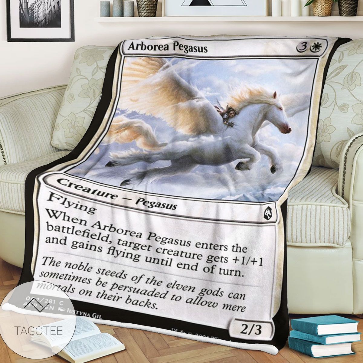 Afr Arborea Pegasus Magic The Gathering Mtg Blanket Afr Arborea Pegasus Magic The Gathering Mtg Blanket