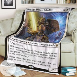 Afr Nadaar Selfless Paladin Magic The Gathering Mtg Blanket