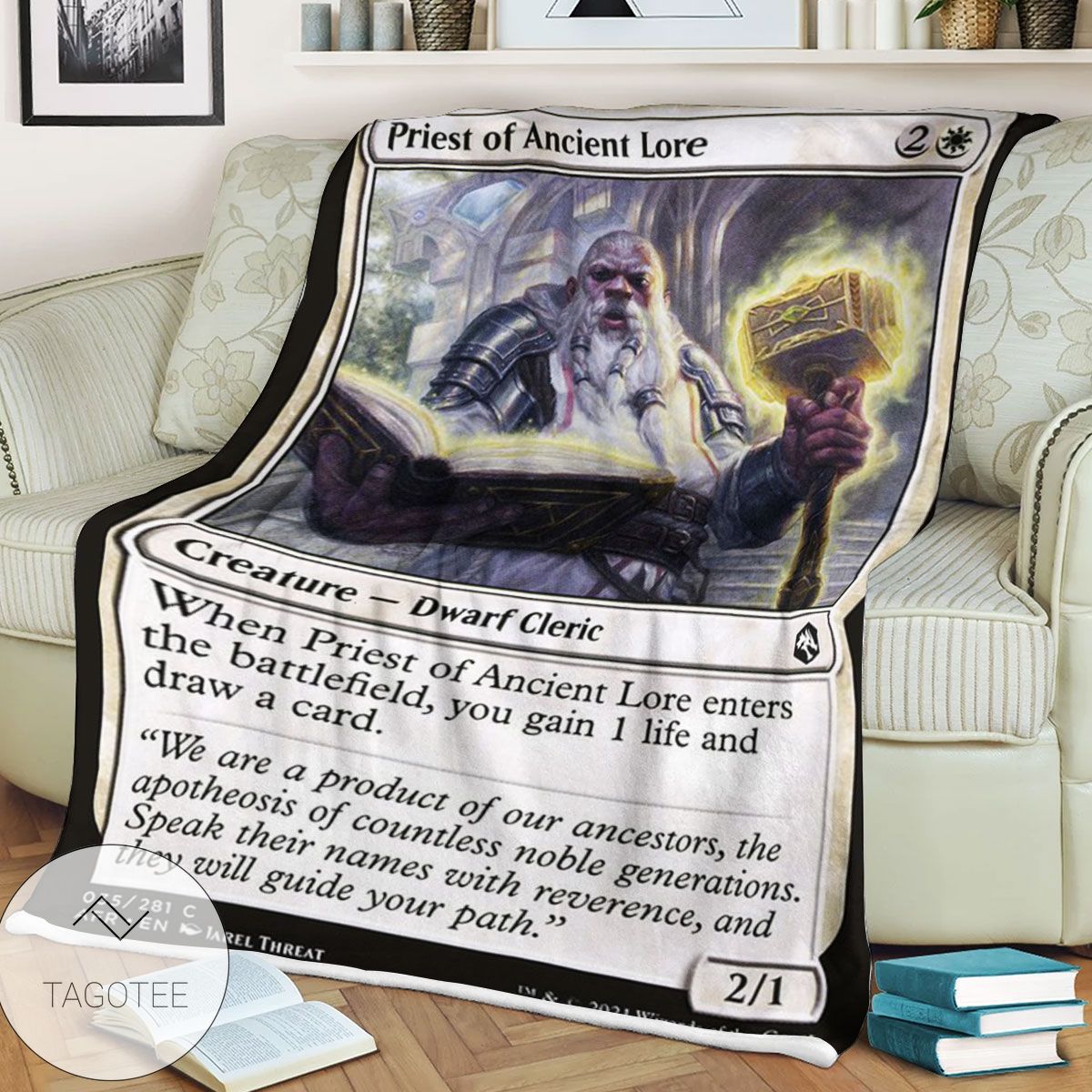 Afr Priest Of Ancient Lore Magic The Gathering Mtg Blanket Afr Priest Of Ancient Lore Magic The Gathering Mtg Blanket