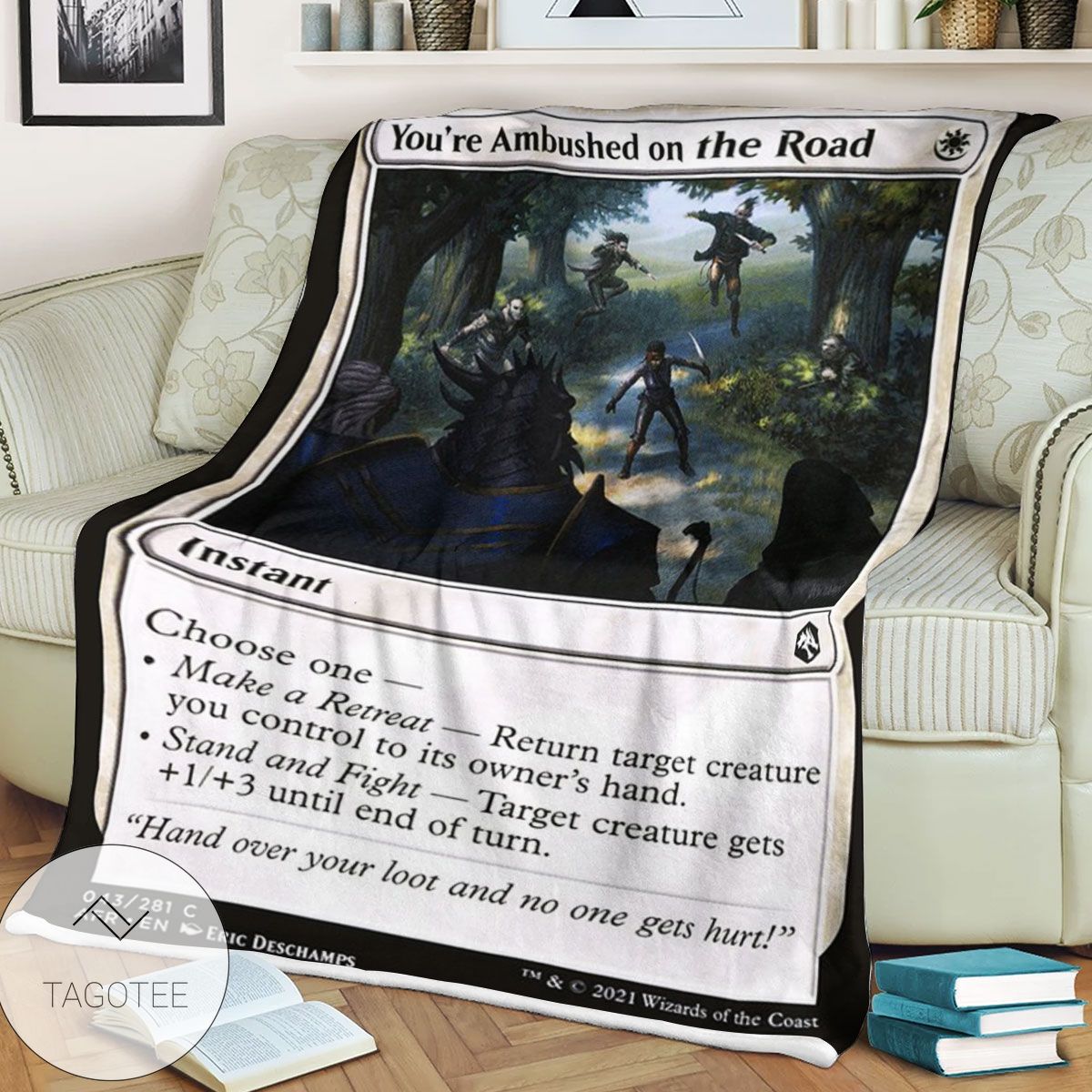 Afr Youre Ambushed On The Road Magic The Gathering Mtg Blanket Afr Youre Ambushed On The Road Magic The Gathering Mtg Blanket