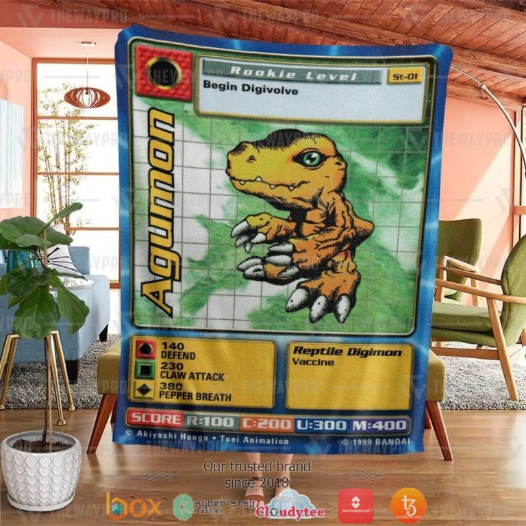 Agumon-Soft-Blanket-1